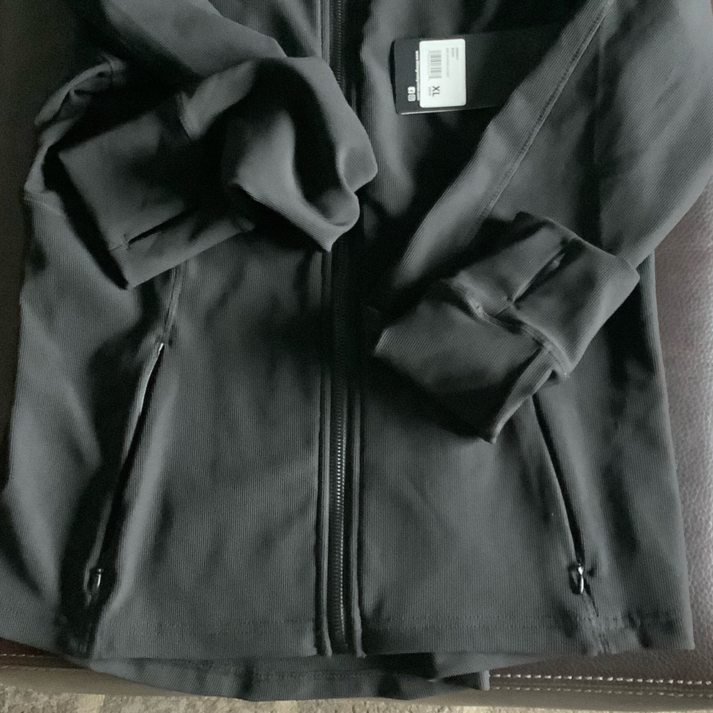 90 degrees by Reflex Zip-Up Black Jacket brand new with tags - XL - Picture 2 of 6